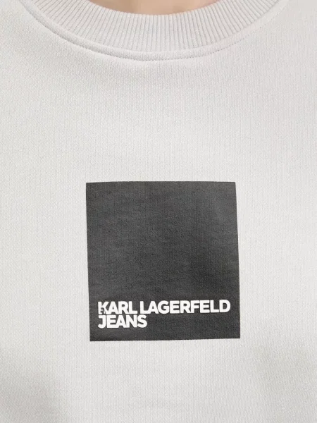 Hanorac Karl Lagerfeld Jeans cu imagine gri