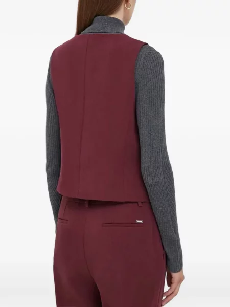 Vestă Dkny cu decolteu în V roșu