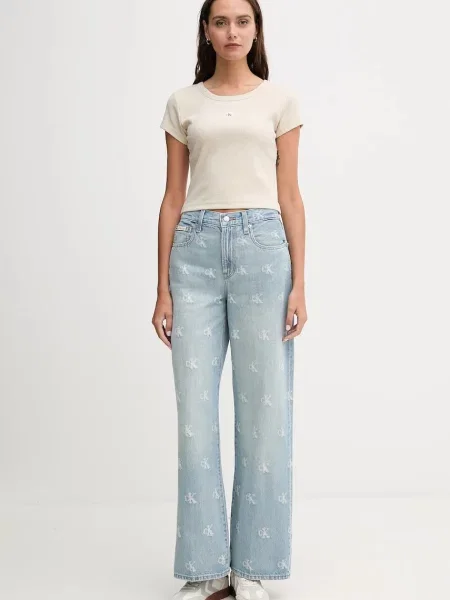 Calvin Klein Jeans tričko dámske béžová