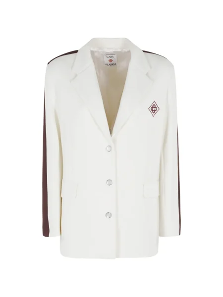 Prugasti blejzer Casablanca bijela