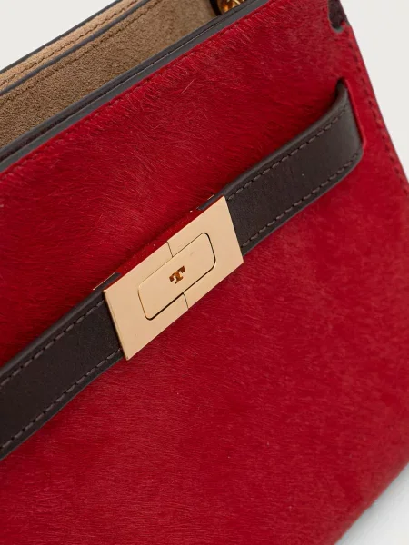 Tory Burch torebka skórzana Lee Radziwill czerwona