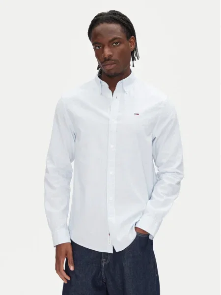 Tommy Jeans Риза светлосиньо