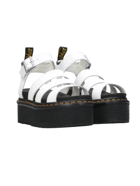Dr. Martens Blaire Quad Hydro Leather Platform Sandals W Kobiety Sandały Dr. Martens Size: biały