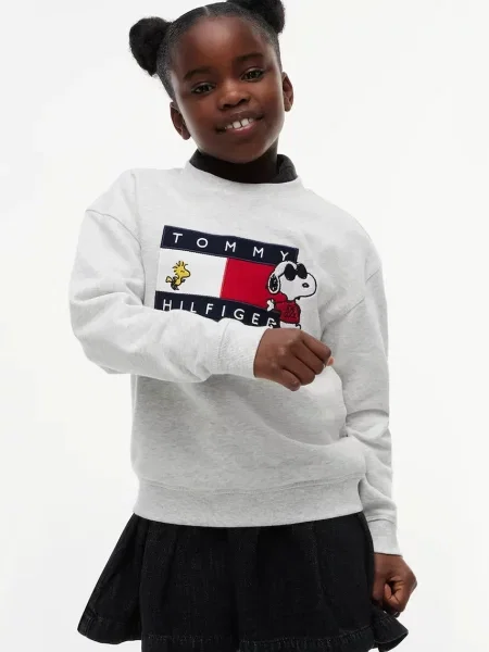 Tommy Hilfiger hanorac pentru copii din x Peanuts gri