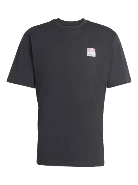 Tricou Adidas din piele de căprioară albastru