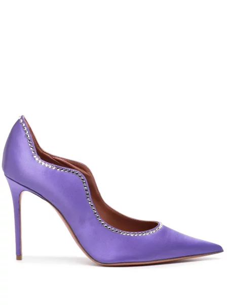 Pantofi cu toc Amina Muaddi violet