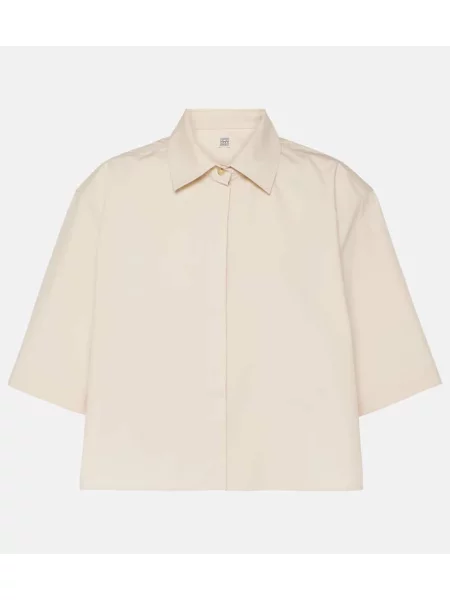 Cămașă Toteme cu dungi din jacard gri