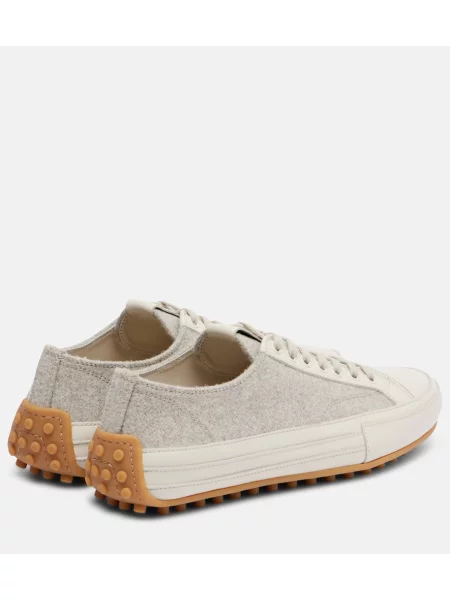 Sneakerși Tod's din piele bej