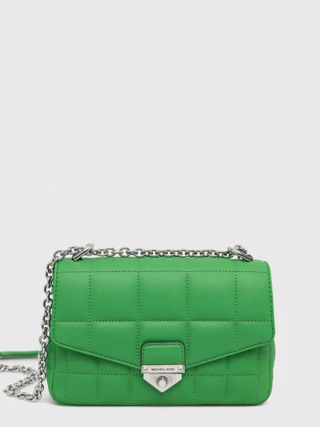 Geanta de piele Michael Michael Kors din piele verde