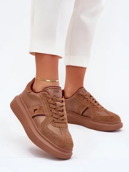 Маратонки Daniel Lopez Just Dare на платформе кафяво