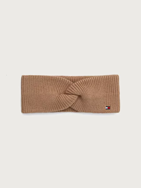 Czapka Tommy Hilfiger brązowa