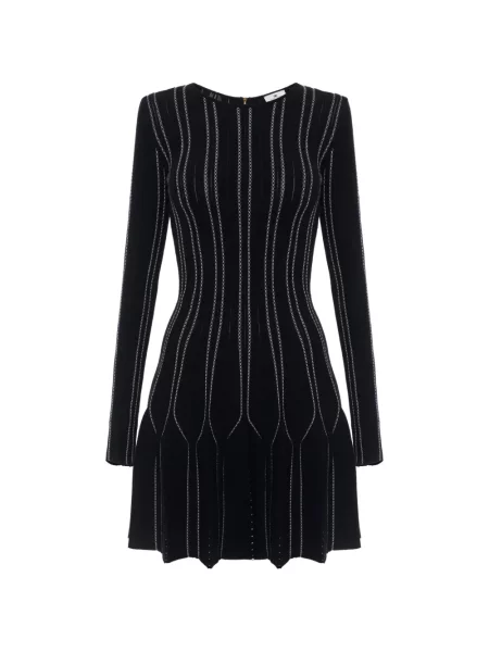 Rochie mini Elisabetta Franchi tricotate negru
