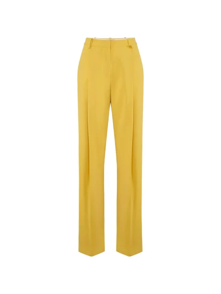Pantaloni Elisabetta Franchi galben