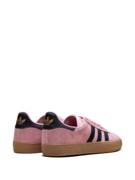 Prugaste tenisice Adidas Superstar s printom bijela