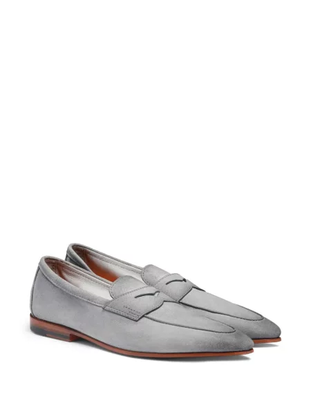Pantofi loafer Santoni albastru