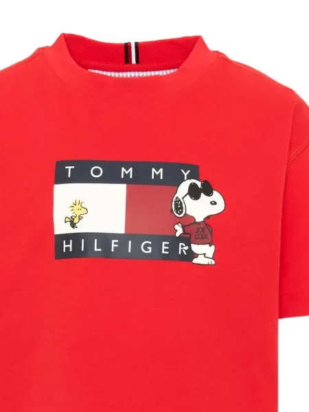 Koszulka dziecięca Tommy Hilfiger czerwona