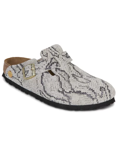 BIRKENSTOCK Šľapky Boston kamenná / svetlosivá sivá