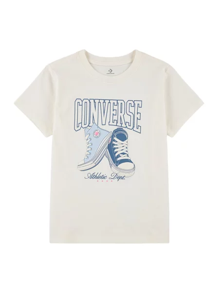 CONVERSE Tricou crem deschis / roz albastru