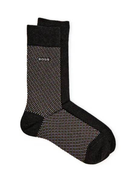 BOSS BLACK Șosete 2P RS Minipattern CC negru