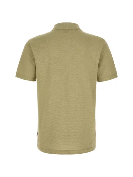 Tricou polo Boss din jacard verde