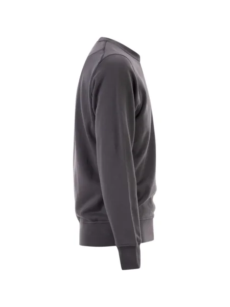 Hanorac crewneck Stone Island cu strasuri gri