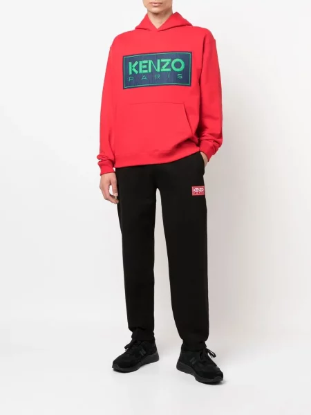 Bėgimas kelnės Kenzo su autografu juoda