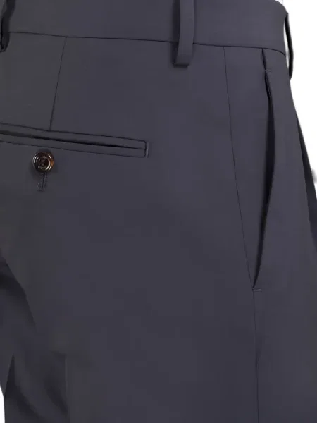 Pantaloni Moorer plisate albastru