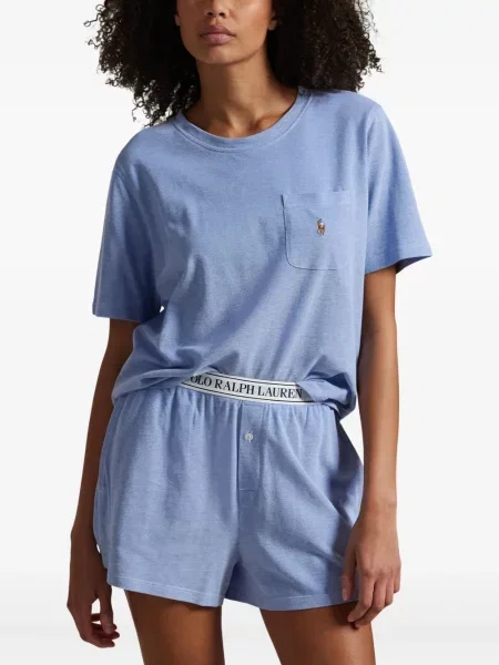 Șosete Polo Ralph Lauren cu 5 buzunare cu broderie tricotate albastru