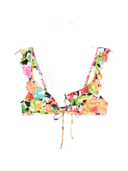 Top Moschino cu model floral cu imagine alb