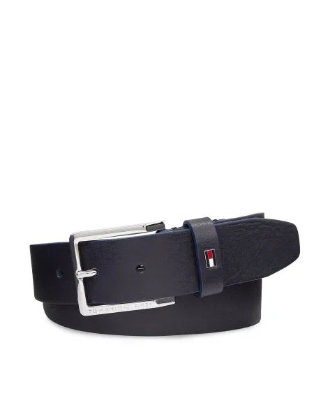 Bőr öv Tommy Hilfiger kék