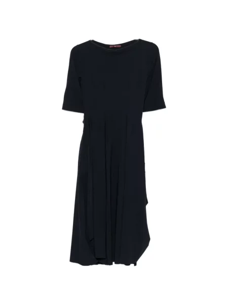 Rochie midi High cu decolteu rotund albastru