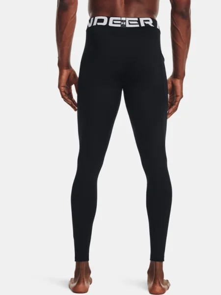 Pantaloni Under Armour Cg Armour Leggings Black/ White XS negru