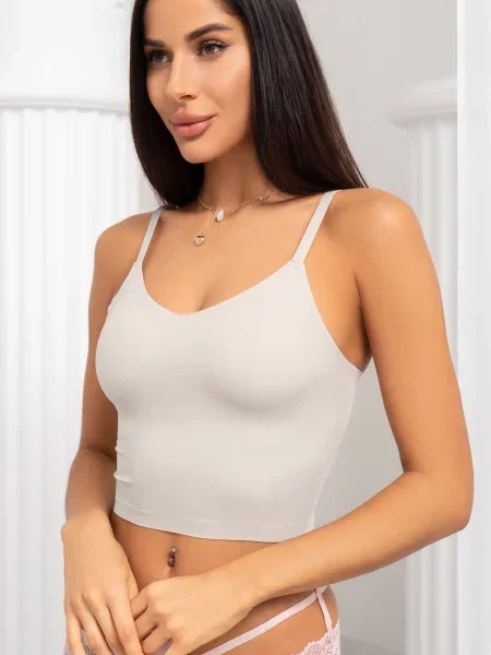 ISSA Plus Топ без підкладки бежевий