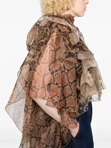 Bluză Zimmermann cu imagine maro