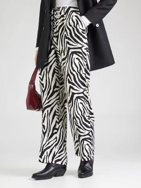 ABOUT YOU Pantaloni Tessy negru alb