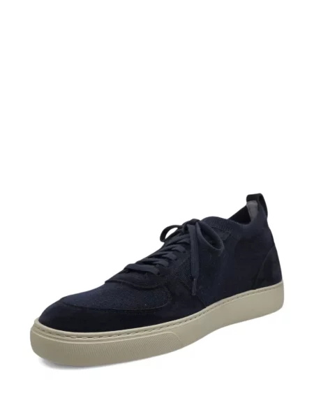 Sneakerși Henderson Baracco din piele de căprioară albastru