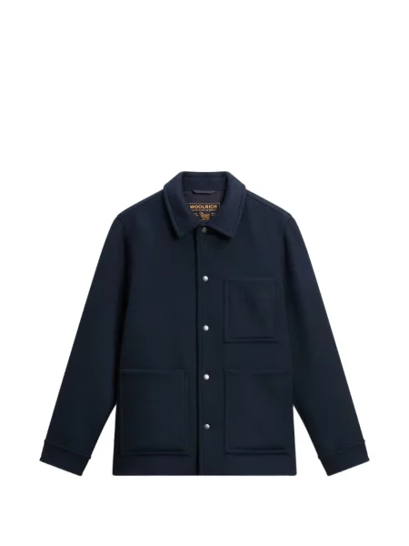Palton Woolrich de lână albastru