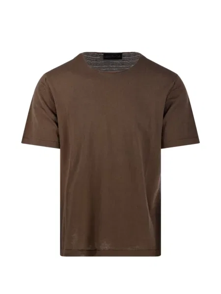 Tricou Fabrizio Del Carlo scurt maro