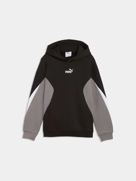 Дитяче Худі PUMA Ess Block Hoodie комбінований верх чорний