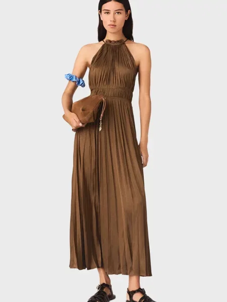 Сукня Maje коричнева