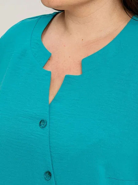 Туніка All Posa креп бірюзовий