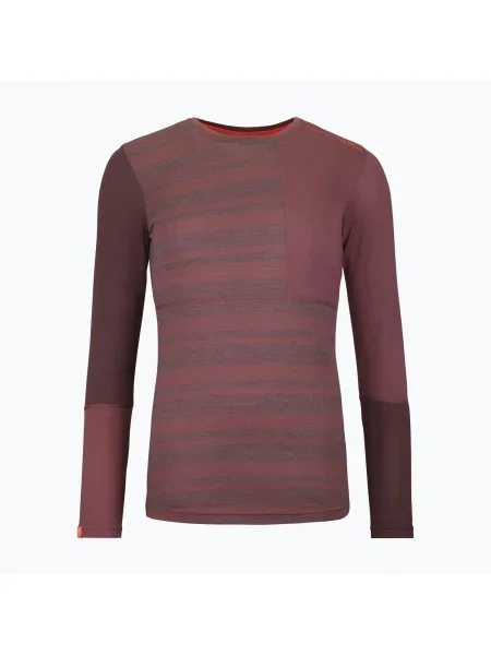 Tricou mânecă lungă Ortovox de lână roz