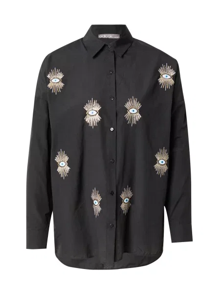 Olalook Halenka světlemodrá / zlatá / černá bílá