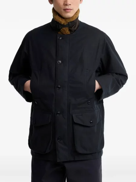 Apykaklė avikailio avikailio paltas Barbour mėlyna