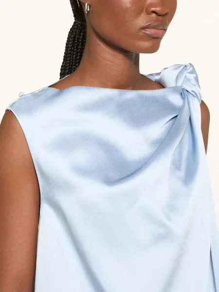 Eleh Saténové Šaty tmavě modrá