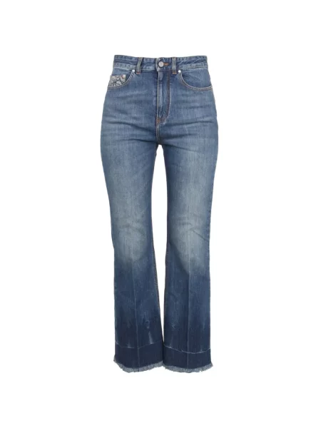 Pantaloni Stella Mccartney zdrențuiți albastru