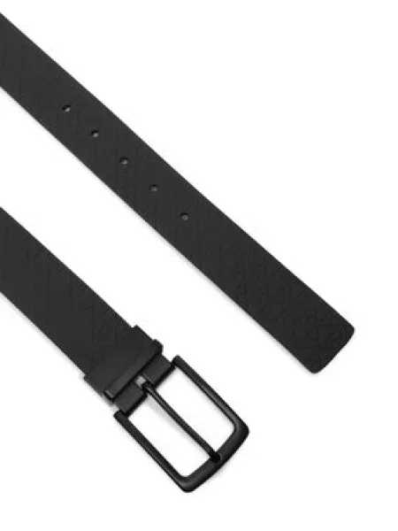 Calvin Klein Pas Pin Buckle Rbr Aop Adj/Rev črna