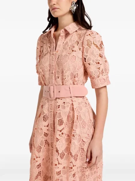 Костюм макси макси рокля Vasiliki с дантела розово