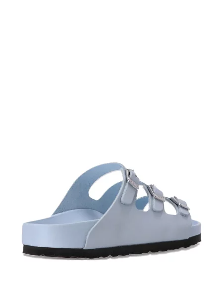 Sandale Birkenstock fără toc cu cataramă albastru