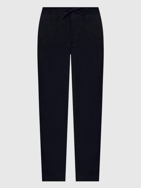 Штани з льону Canali сині